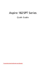 Preview for 3 page of Acer Aspire 1825PT Series Quick Manual