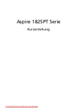 Preview for 27 page of Acer Aspire 1825PT Series Quick Manual