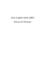 Preview for 1 page of Acer Aspire 2000 Manual Do Utilizador