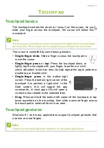 Preview for 19 page of Acer Aspire V 11 Touch User Manual