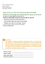 Preview for 2 page of Acer Aspire V17 Nitro User Manual