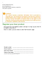 Preview for 2 page of Acer C936 User Manual