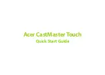 Preview for 1 page of Acer CastMaster Touch Quick Start Manual