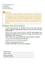 Preview for 2 page of Acer ET110-31W-C1C2 User Manual