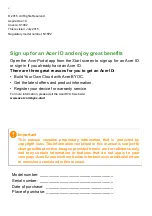 Preview for 2 page of Acer N15P2 User Manual
