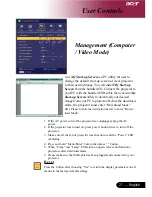 Preview for 27 page of Acer PD-115 User Manual