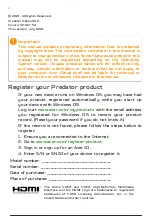 Preview for 3 page of Acer PH16-71-97KT User Manual