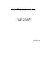 Acer TravelMate 2300 Series Service Manual preview