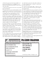 Preview for 20 page of Acesonic PK-1290 ROADWIZ User Manual