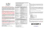 Preview for 2 page of Acksen EC-7VAR-RS User Instructions