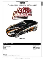 Preview for 10 page of ACME Racecar One PC0100 Manual