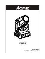 ACME XP-280 BS User Manual preview