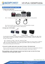 Preview for 4 page of ACOPOWER HY-PLK-100WPX20A Manual