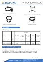 Preview for 8 page of ACOPOWER HY-PLK-100WPX20A Manual