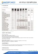 Preview for 12 page of ACOPOWER HY-PLK-100WPX20A Manual