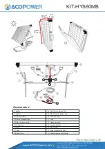 ACOPOWER KIT-HYS60MB User Manual preview