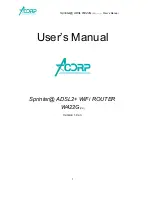 Acorp Sprinter W422G User Manual preview