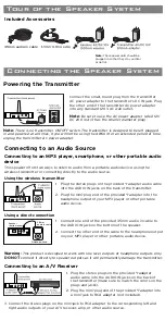 Preview for 4 page of Acoustic Research AWS63 User Manual