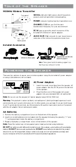 Preview for 4 page of Acoustic Research AWS6B3S User Manual