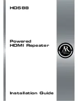 Acoustic Research POWERED HDMI REPEATER HD588 Installation Manual preview