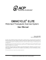 ACP OMNICYCLE ELITE User Manual preview