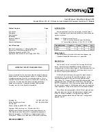 Acromag 570L 701-C1-10 Series User Manual preview