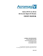 Preview for 1 page of Acromag AcroPack AP470 Series User Manual