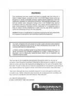 Preview for 2 page of Acroprint ATT310 User Manual