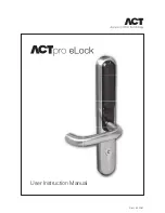 Preview for 1 page of ACT ACTpro eLock User Instruction Manual