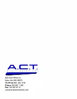 Preview for 18 page of ACT LASERPACK Installation And Operation Manual