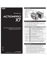 Preview for 8 page of ActionPro X7 User Manual