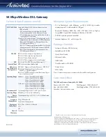 Preview for 4 page of ActionTec GT724WG Specifications