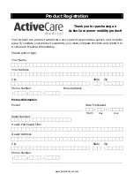 Preview for 23 page of Activeforever Spitfire EX 1420 Owner'S Manual