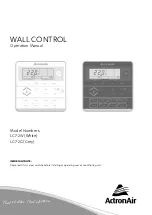 Preview for 1 page of ActronAir LC7-2G Operation Manual