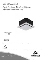 Preview for 1 page of ActronAir MRE-035CS Installation And Commissioning Manual