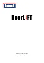 Preview for 32 page of Actuall DoorLIFT DL-6 Installation Manual