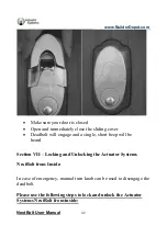 Preview for 42 page of Actuator Systems NextBolt User Manual