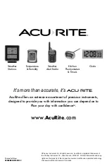 Preview for 16 page of ACU-RITE 02048HD Instruction Manual