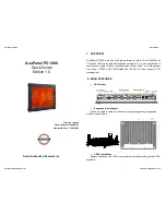 Acura Embedded Systems AcuPanel PC1200 Quick Manual preview