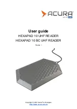 Acura HEXAPAD 10 User Manual preview