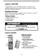 Preview for 2 page of AcuRite 02098 Instruction Manual