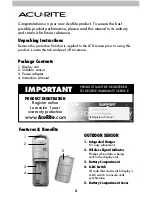 Preview for 2 page of AcuRite 2007 Instruction Manual