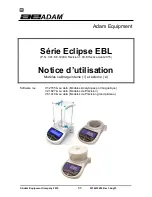 Preview for 57 page of Adam Equipment Eclipse EBL Series Operating Manual