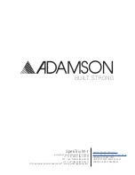 Preview for 8 page of Adamson SpekTrix W-t Information Booklet