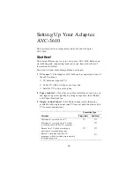 Preview for 11 page of Adaptec AVC-3610 Getting Started