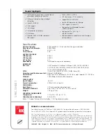 Preview for 2 page of ADC UltraWave X40 Specification Sheet