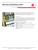 ADC VAM (Value Added Modules) System Specification Sheet preview