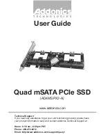 Addonics Technologies AD4MSPX2-A User Manual preview