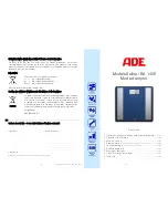 Preview for 13 page of ADE BA 1201 Operating Instructions Manual