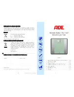 Preview for 41 page of ADE BA 1201 Operating Instructions Manual